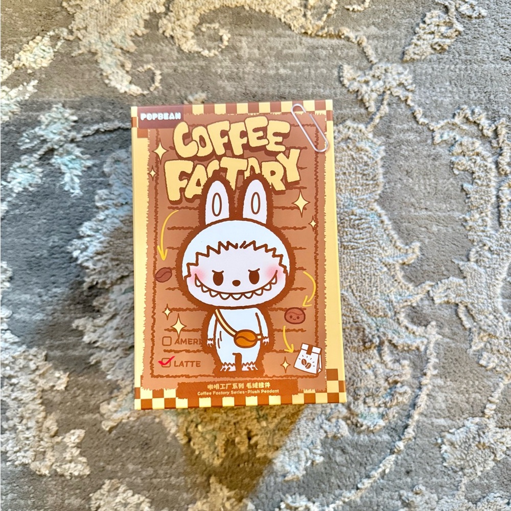 POP MART LABUBU Coffee Factory Plush Pendant - Labubu Coffee Bean Grinder